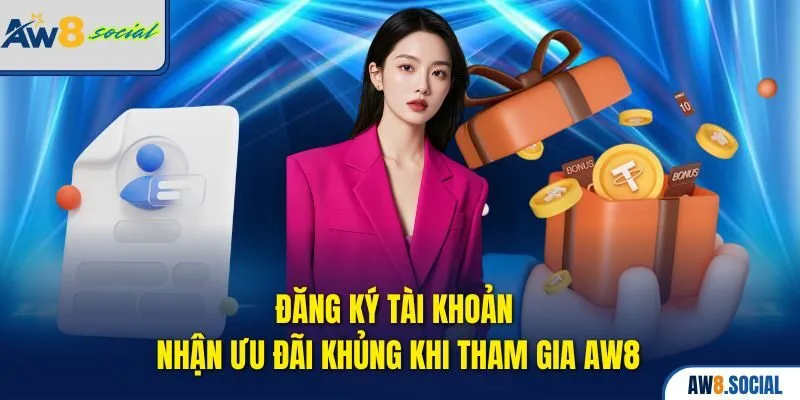 Đăng ký tài khoản nhận ưu đãi khủng khi tham gia AW8